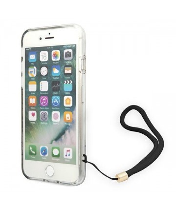 Guess GUOHCI8H4STW iPhone SE 2022 / SE 2020 / 7/ 8 brown/brown hardcase 4G Print Strap