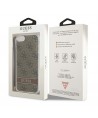 Guess GUOHCI8H4STW iPhone SE 2022 / SE 2020 / 7/ 8 brown/brown hardcase 4G Print Strap