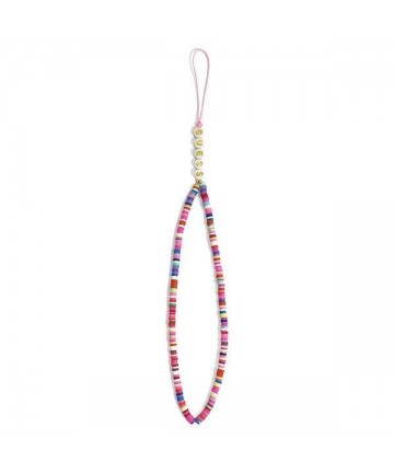 Guess pendant GUSTGMPP Phone Strap multicolor pink/multicolor pink Heishi Beads