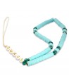 Guess pendant GUSTPEARP Phone Strap blue/blue Heishi Beads