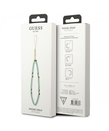 Guess pendant GUSTPEARP Phone Strap blue/blue Heishi Beads