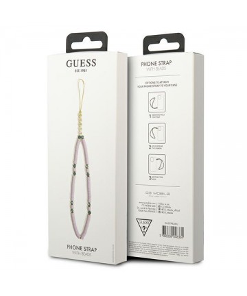 Guess pendant GUSTPEARU Phone Strap lilac/lilac Heishi Beads