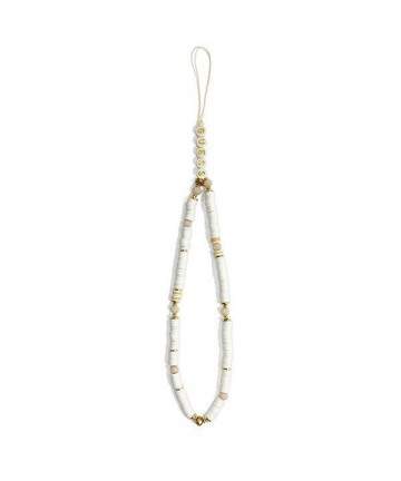 Guess pendant GUSTPEAW Phone Strap white/white Heishi Beads