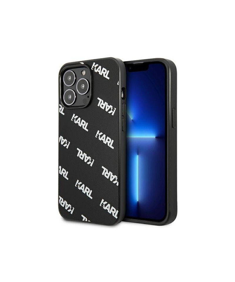 Karl Lagerfeld Allover Case for iPhone 13 Pro / iPhone 13 - Black