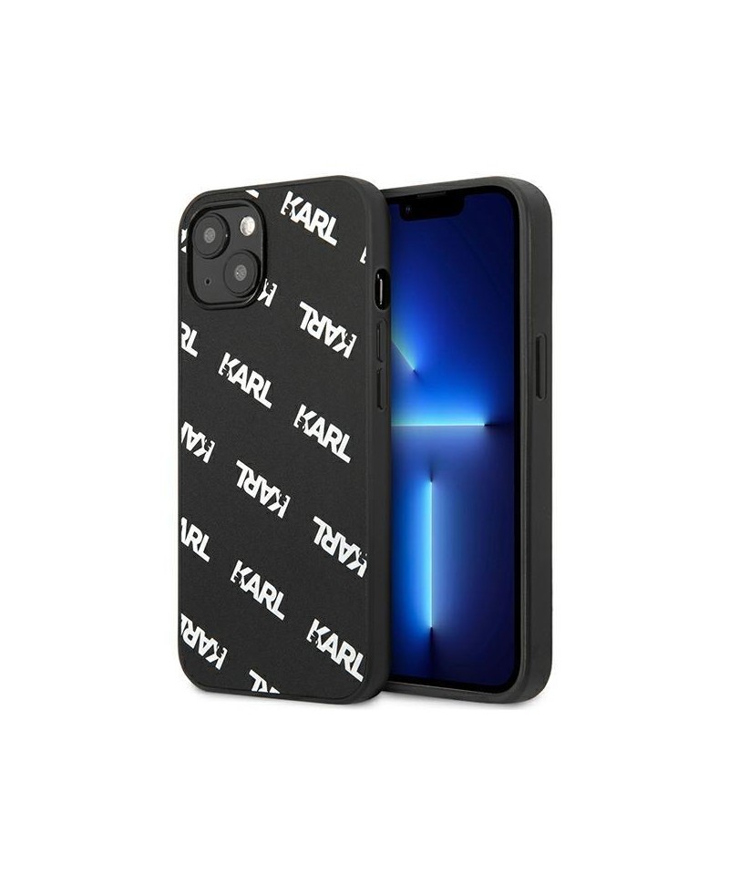Karl Lagerfeld Allover Case for iPhone 13 mini - Black