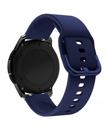 Silicone Strap TYS band for Samsung Galaxy Watch 40 / 41 / 42 / 43 / 44 mm - dark blue