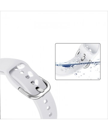 Silicone Strap TYS band for Samsung Galaxy Watch 40 / 41 / 42 / 43 / 44 mm - dark blue
