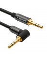 Wozinsky AUX Cable Angled (Male-Male) Mini Jack Cable 1.5m Black