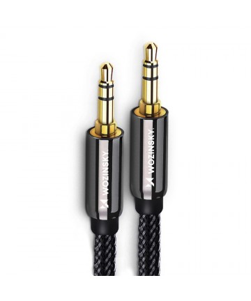 Wozinsky universal mini jack cable 2x AUX cable 1.5 m black