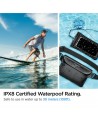 Spigen Aqua Shield A621 Waterproof Hip Bag + Floating Case - Black