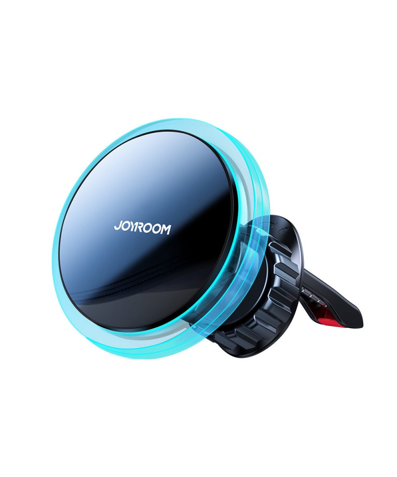 Joyroom car phone holder with 15W Qi inductive charger (MagSafe compatible) for air vent, silver (JR-ZS291)