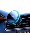 Joyroom car phone holder with 15W Qi inductive charger (MagSafe compatible) for air vent, silver (JR-ZS291)