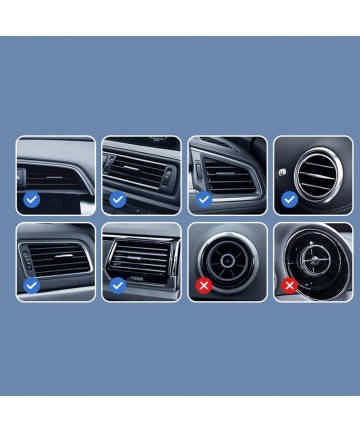 Joyroom car phone holder with 15W Qi inductive charger (MagSafe compatible) for air vent, silver (JR-ZS291)
