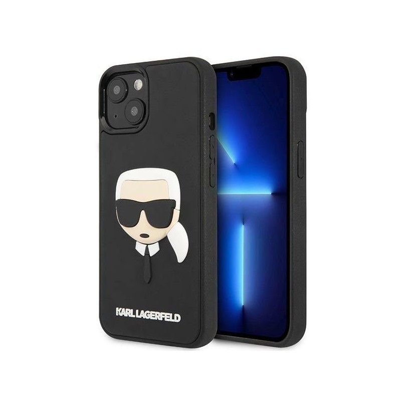 Karl Lagerfeld KLHCP14MKH3DBK iPhone 14 Plus 6.7 "black / black hardcase 3D Rubber Karl's Head
