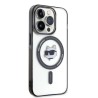 Karl Lagerfeld IML Choupette's Head MagSafe case for iPhone 15 Pro - transparent