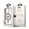 Karl Lagerfeld IML Choupette's Head MagSafe case for iPhone 15 Pro - transparent