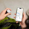 SBS Track My Circle Waterproof IP65 Locator Compatible with Apple Find My - White