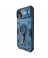Nillkin CamShield Armor Pro Case iPhone 14 Plus armored cover with camera cover ring stand blue