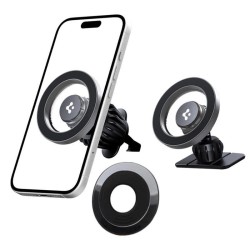 Spigen MFT13 MagSafe Car Holder for Cockpit or Air Vent - Silver