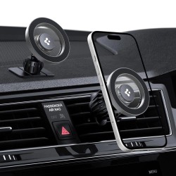 Spigen MFT13 MagSafe Car Holder for Cockpit or Air Vent - Silver