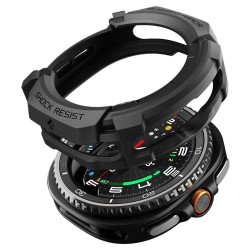 Spigen Rugged Armor Case for Samsung Galaxy Watch 8 Classic 46mm - Matte Black