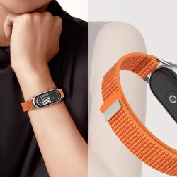 Tech-Protect Nylon Pro Strap for Xiaomi Smart Band 8 / 9 / 10 / NFC - Pink Gray