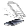 Tech-Protect Quick Set+ 2-pack tempered glass for iPhone 15 Pro - black