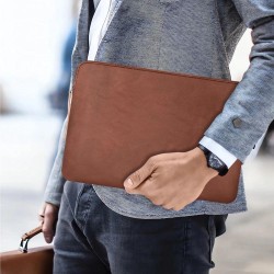 Tech-Protect Fleece Laptop Bag 15-16 - Brown