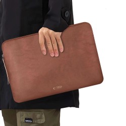 Tech-Protect Fleece Laptop Bag 15-16 - Brown