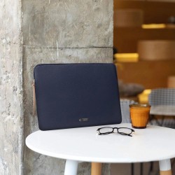Tech-Protect Fleece Laptop Bag 15-16 - Navy Blue