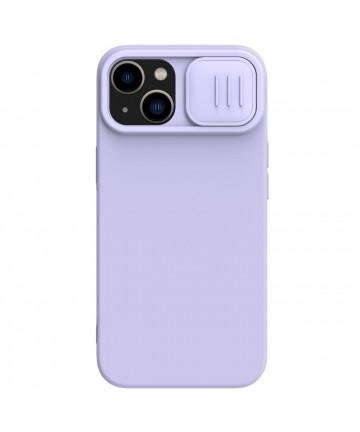 Nillkin CamShield Silky Silicone Case iPhone 14 Plus Case with Camera Protector Purple