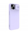 Nillkin CamShield Silky Silicone Case iPhone 14 Plus Case with Camera Protector Purple