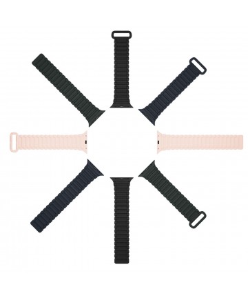 Dux Ducis Strap (Armor Version) strap Apple Watch Ultra, SE, 9, 8, 7, 6, 5, 4, 3, 2, 1 (49, 45, 44, 42 mm) silicone magnetic str
