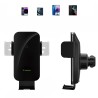 Wozinsky WEDZ-3Y8S clamp car holder with 15W inductive charger for phone on the air vent - black