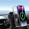 Wozinsky WEDZ-3Y8S clamp car holder with 15W inductive charger for phone on the air vent - black