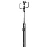 Selfie stick Wozinsky WRZP1 with automatically extendable legs, tripod function, 1.7m - black