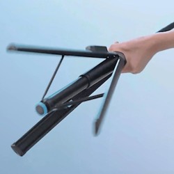Selfie stick Wozinsky WRZP1 with automatically extendable legs, tripod function, 1.7m - black