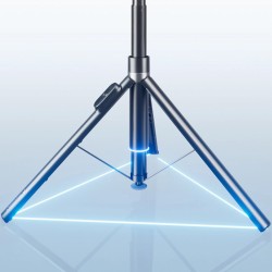 Selfie stick Wozinsky WRZP1 with automatically extendable legs, tripod function, 1.7m - black
