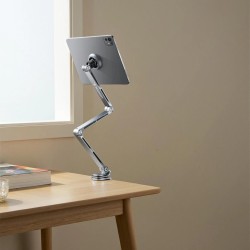 Wozinsky WTY0YS1 magnetic holder, 360° rotating, solid, for phone and tablet - gray