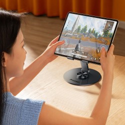 Wozinsky WRS-DSY84SS 360° Rotating Aluminum Tablet Stand - Gray