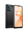 Carbon Case case for Realme C31 flexible silicone carbon cover black