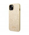 Guess Glitter Script Case for iPhone 14 Plus - Gold