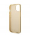 Guess Glitter Script Case for iPhone 14 Plus - Gold