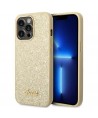 Guess Glitter Script Case for iPhone 14 Pro - Gold