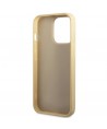 Guess Glitter Script Case for iPhone 14 Pro - Gold
