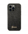 Guess Glitter Script Case for iPhone 14 Pro - Black