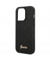 Guess Glitter Script Case for iPhone 14 Pro - Black
