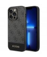 Guess GUHCP14XG4GLGR iPhone 14 Pro Max 6.7" grey/grey hard case 4G Stripe Collection