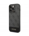 Guess GUHCP14XG4GLGR iPhone 14 Pro Max 6.7" grey/grey hard case 4G Stripe Collection
