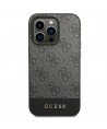 Guess GUHCP14XG4GLGR iPhone 14 Pro Max 6.7" grey/grey hard case 4G Stripe Collection